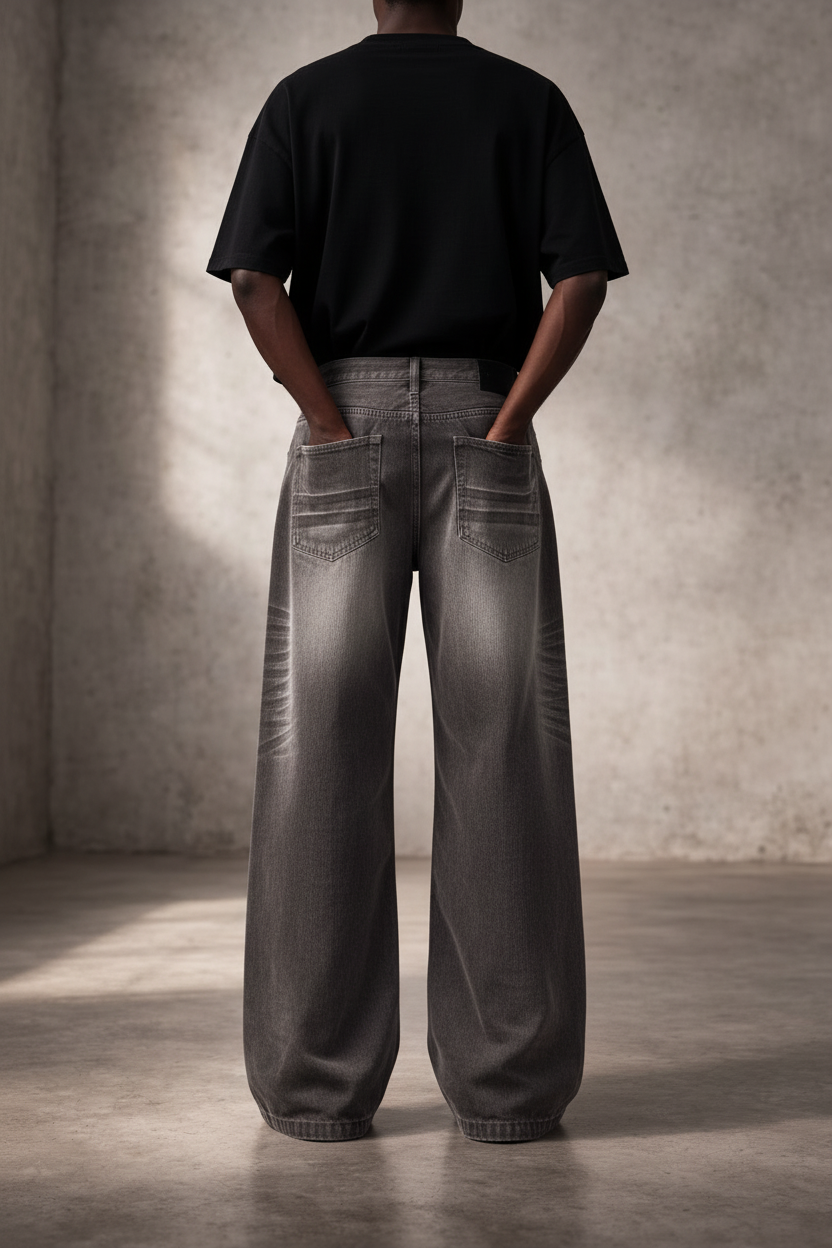 Grinding Distressed Corduroy Jean